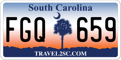 SC license plate FGQ659