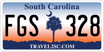 SC license plate FGS328