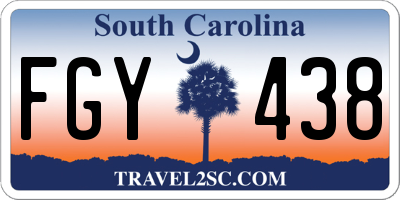 SC license plate FGY438