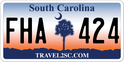 SC license plate FHA424