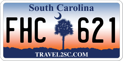 SC license plate FHC621