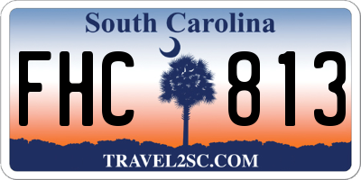 SC license plate FHC813