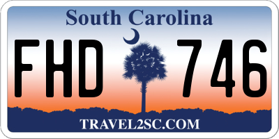SC license plate FHD746