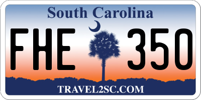 SC license plate FHE350