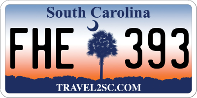 SC license plate FHE393