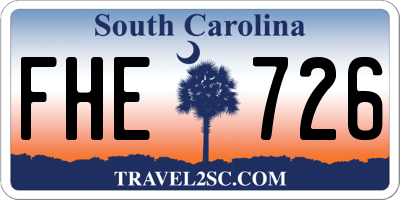 SC license plate FHE726