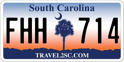 SC license plate FHH714