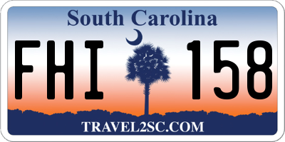 SC license plate FHI158