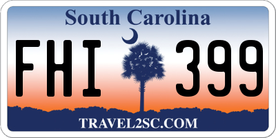 SC license plate FHI399