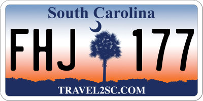 SC license plate FHJ177