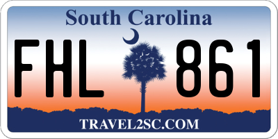 SC license plate FHL861