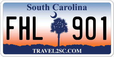 SC license plate FHL901