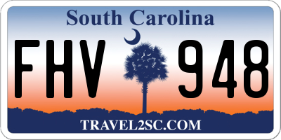 SC license plate FHV948