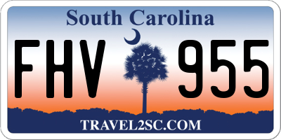 SC license plate FHV955