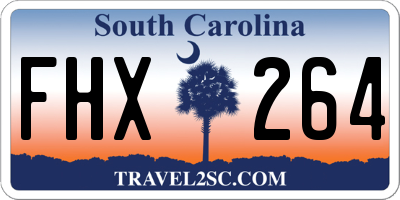 SC license plate FHX264