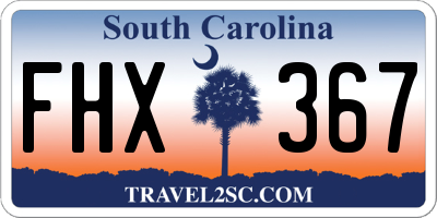 SC license plate FHX367