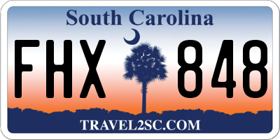 SC license plate FHX848