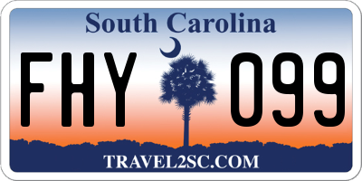 SC license plate FHY099