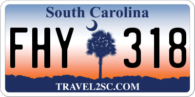 SC license plate FHY318