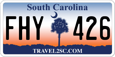 SC license plate FHY426