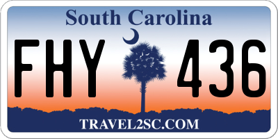 SC license plate FHY436