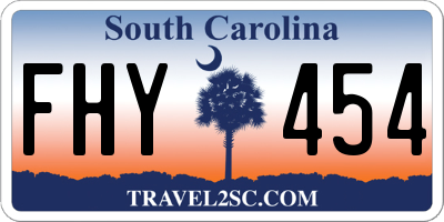 SC license plate FHY454