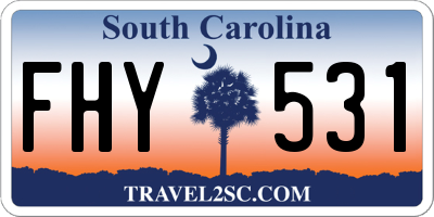 SC license plate FHY531