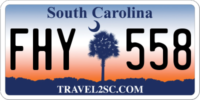 SC license plate FHY558