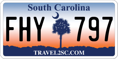 SC license plate FHY797