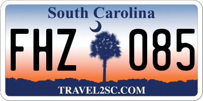 SC license plate FHZ085