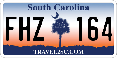 SC license plate FHZ164