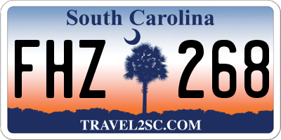 SC license plate FHZ268