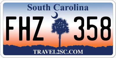 SC license plate FHZ358