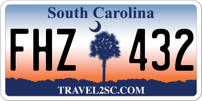 SC license plate FHZ432