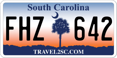 SC license plate FHZ642