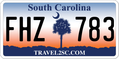 SC license plate FHZ783
