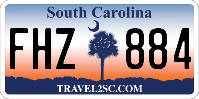 SC license plate FHZ884