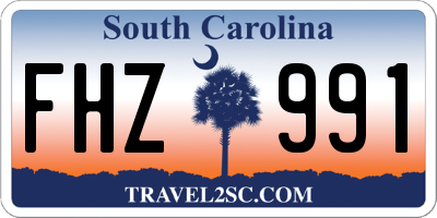 SC license plate FHZ991