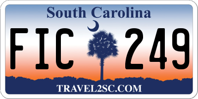 SC license plate FIC249