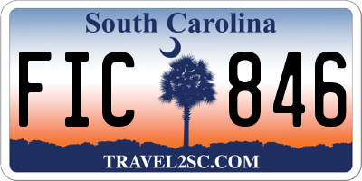 SC license plate FIC846