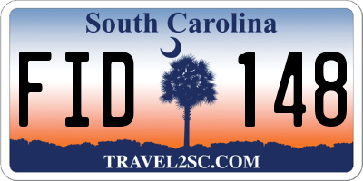 SC license plate FID148