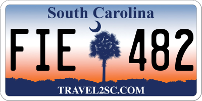 SC license plate FIE482