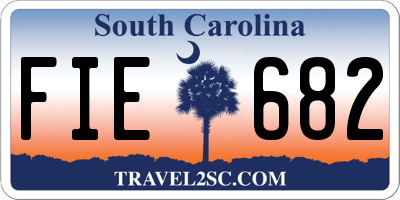 SC license plate FIE682