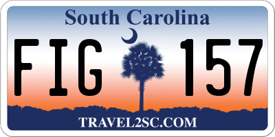 SC license plate FIG157