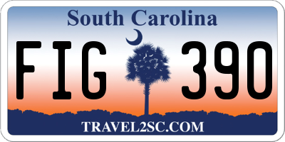 SC license plate FIG390
