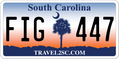 SC license plate FIG447