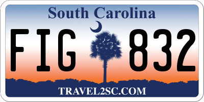SC license plate FIG832