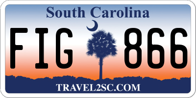 SC license plate FIG866