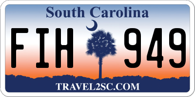 SC license plate FIH949