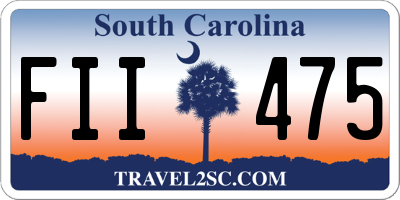 SC license plate FII475